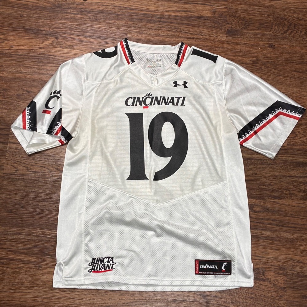 2015 Cincinnati Bearcats Shaq Washington #19 Under Armour Football Jersey L
